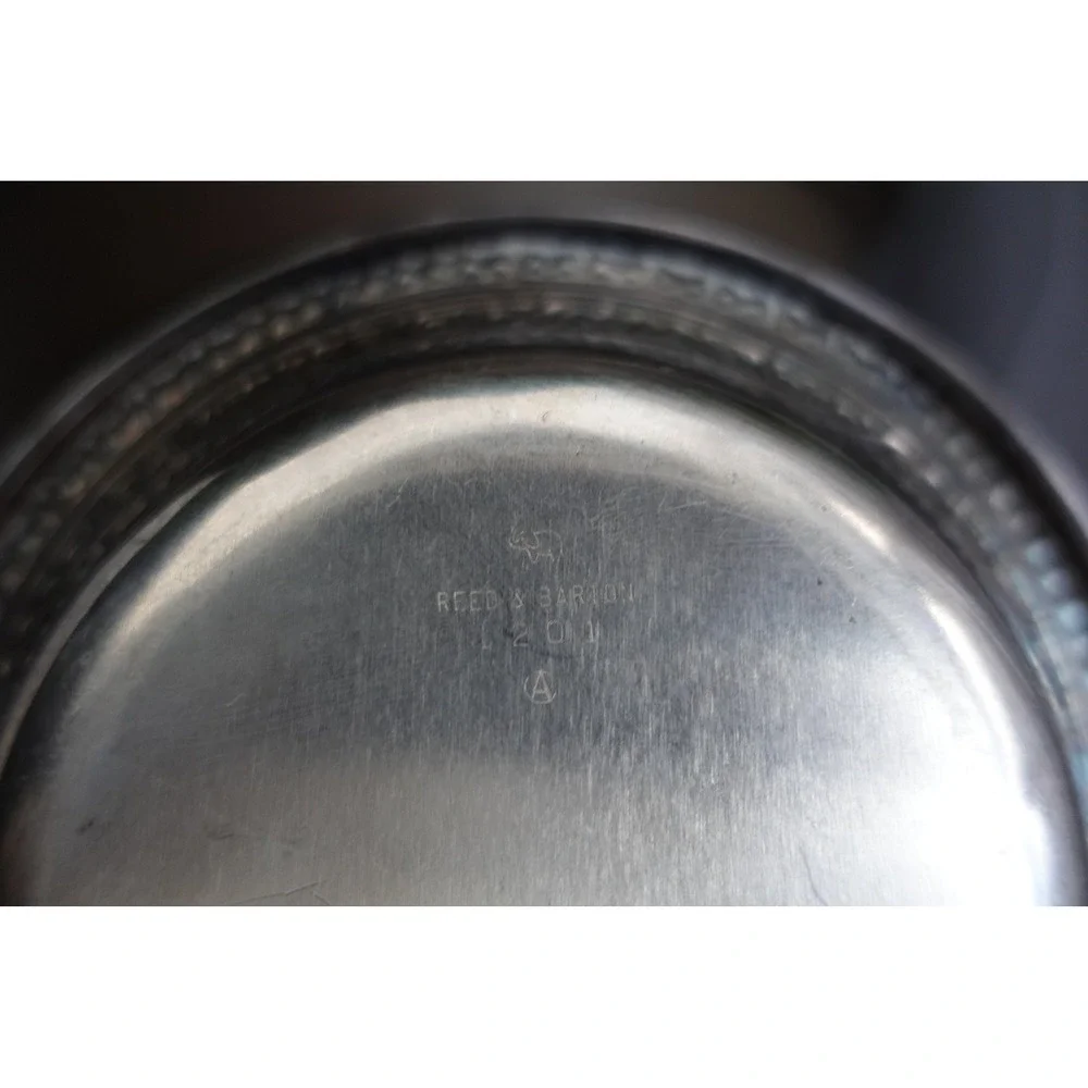 Vintage Reed &‎ Barton 1201 (A) Silver Plated Bowl Ornate Decorative Edge Decor